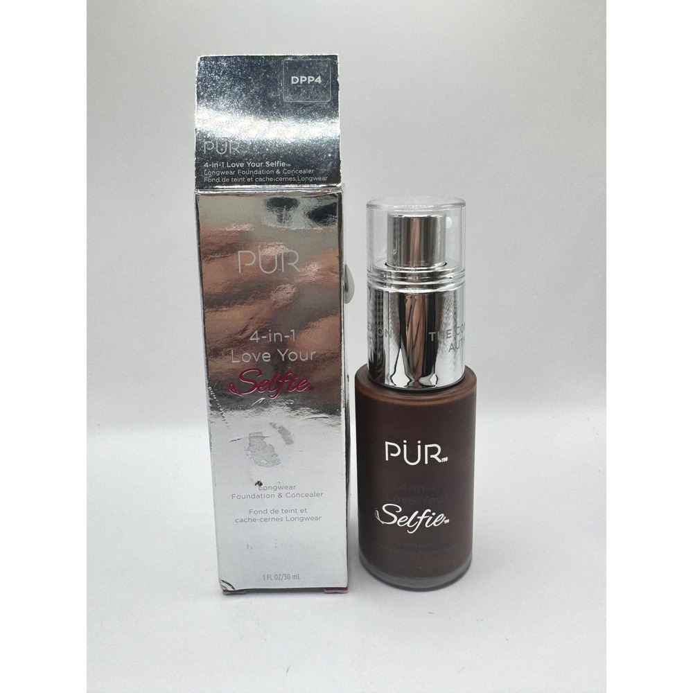 PUR 4-in-1 Love Your Selfie Longwear Foundation Concealer DPP4 Deep Peach 1oz